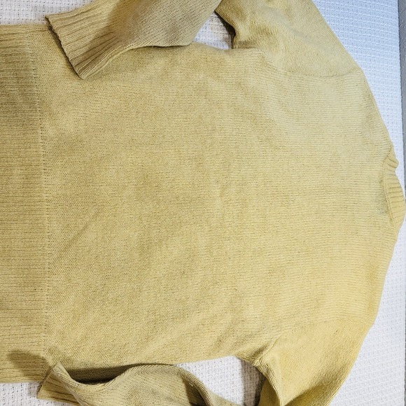 VTG Robert Bruce Men Yellow Crew Neck Long Sleeve Knit Sweater L USA Classic - Picture 12 of 13